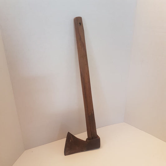 primitive medieval hand forged hatchet