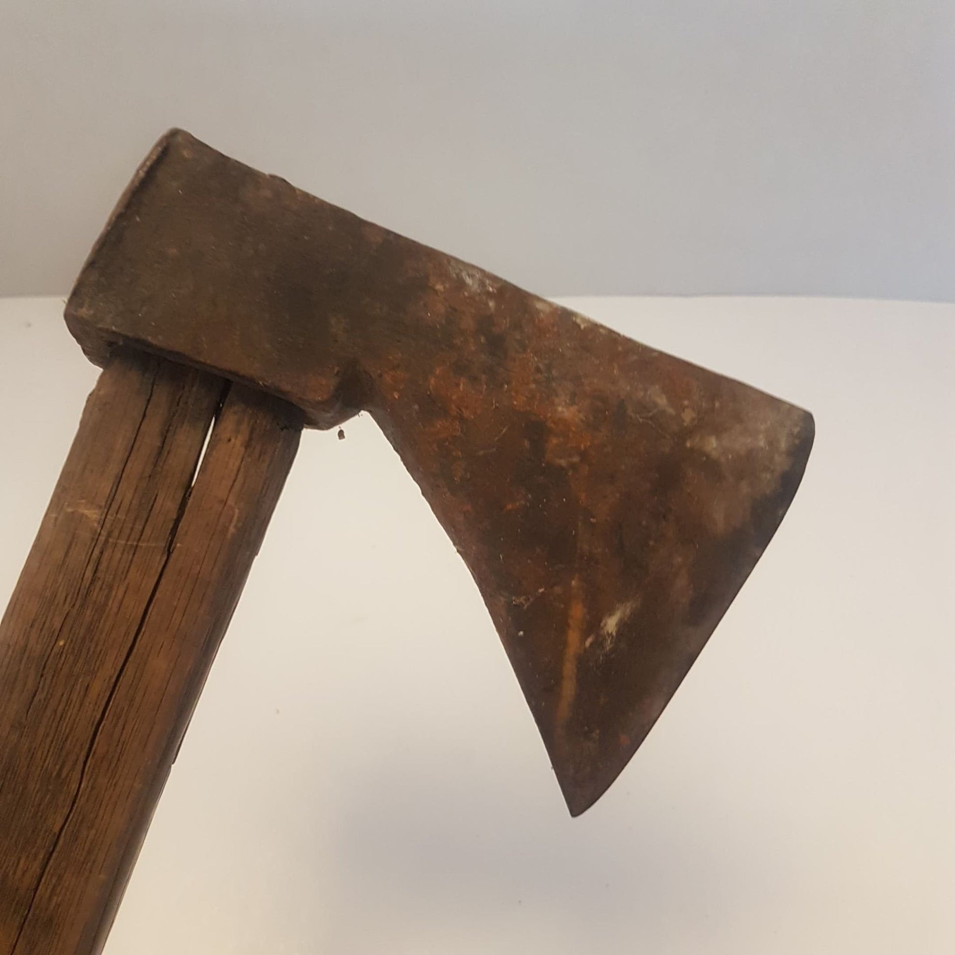 primitive medieval hand forged hatchet