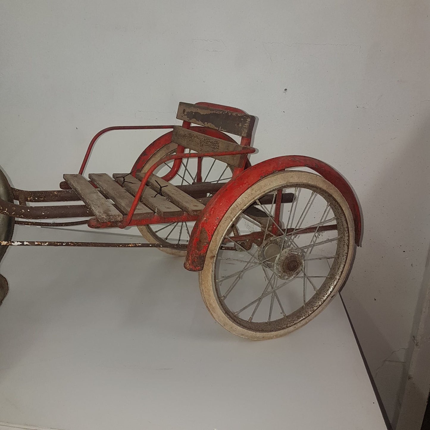 mobo tin toy horse and cart pedal car