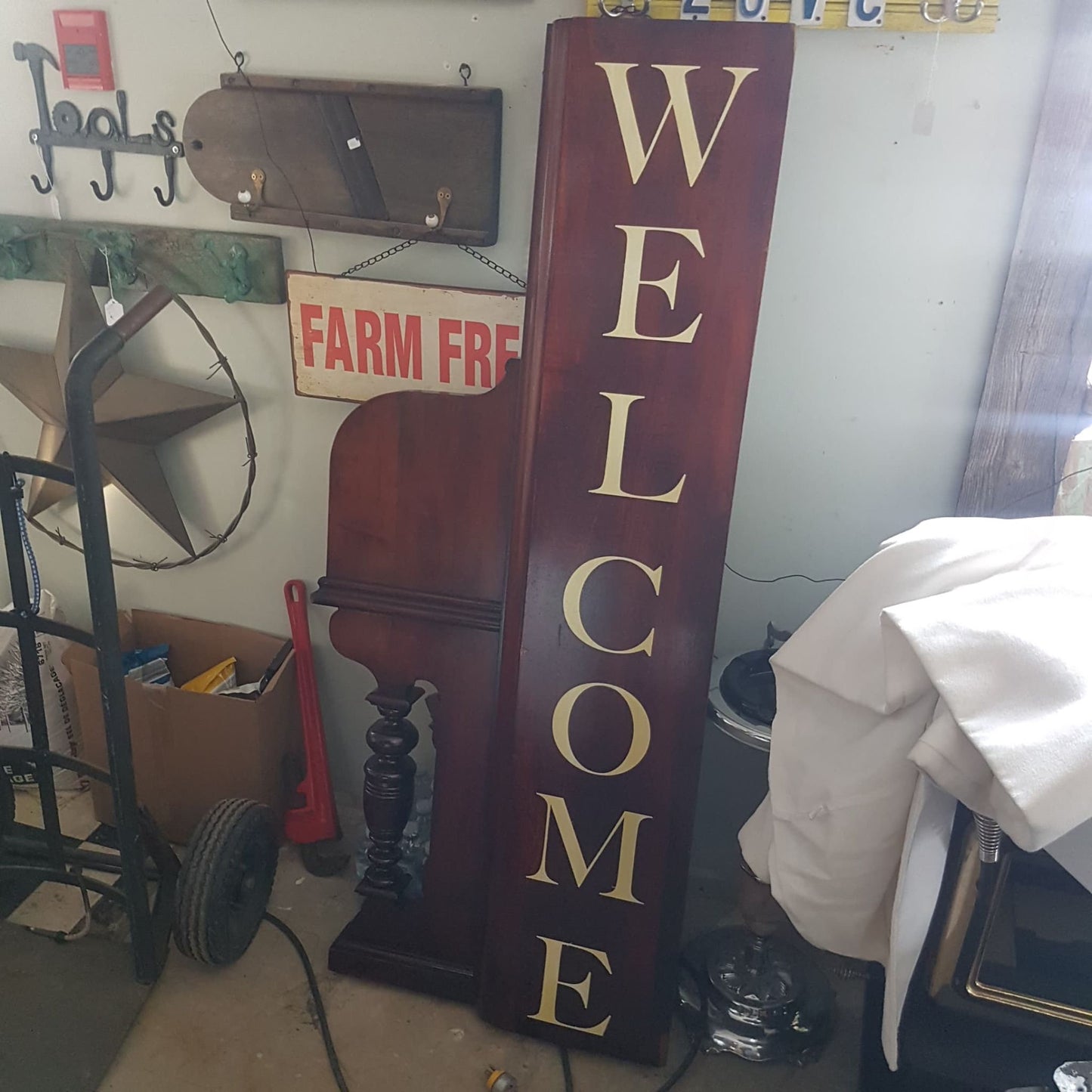 welcome sign antique piano music shop