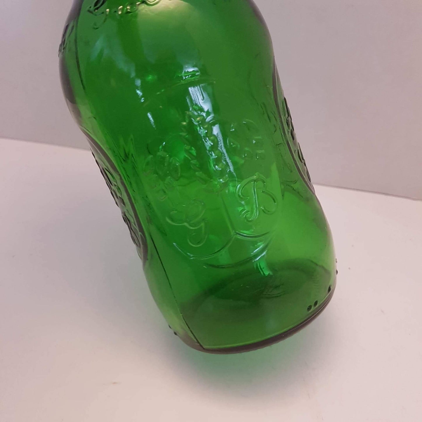 vintage antique grolsch glass bottle glass beer with porcelain swing cap