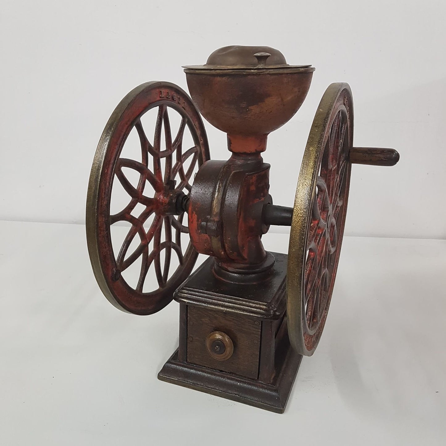 antique coffee grinder 1880's woodruff & edwards