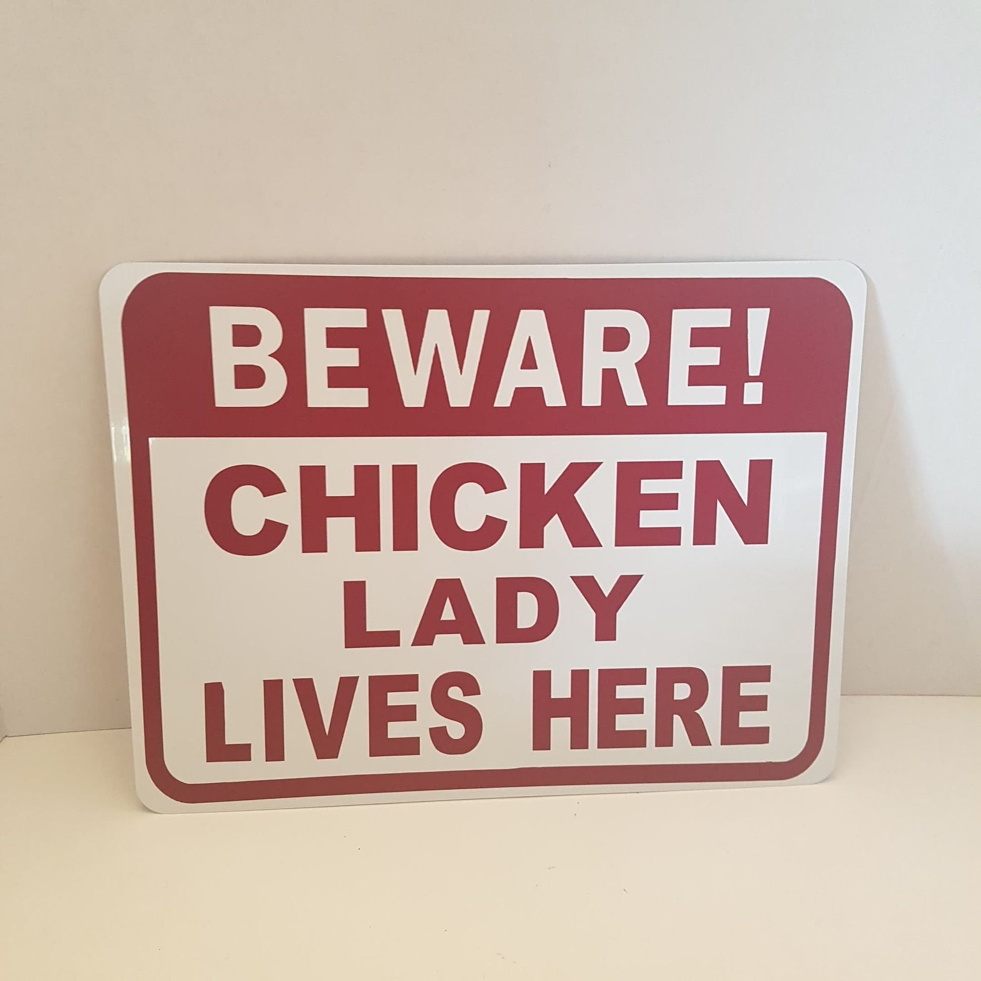 warning quackheads duck sign farm sign
