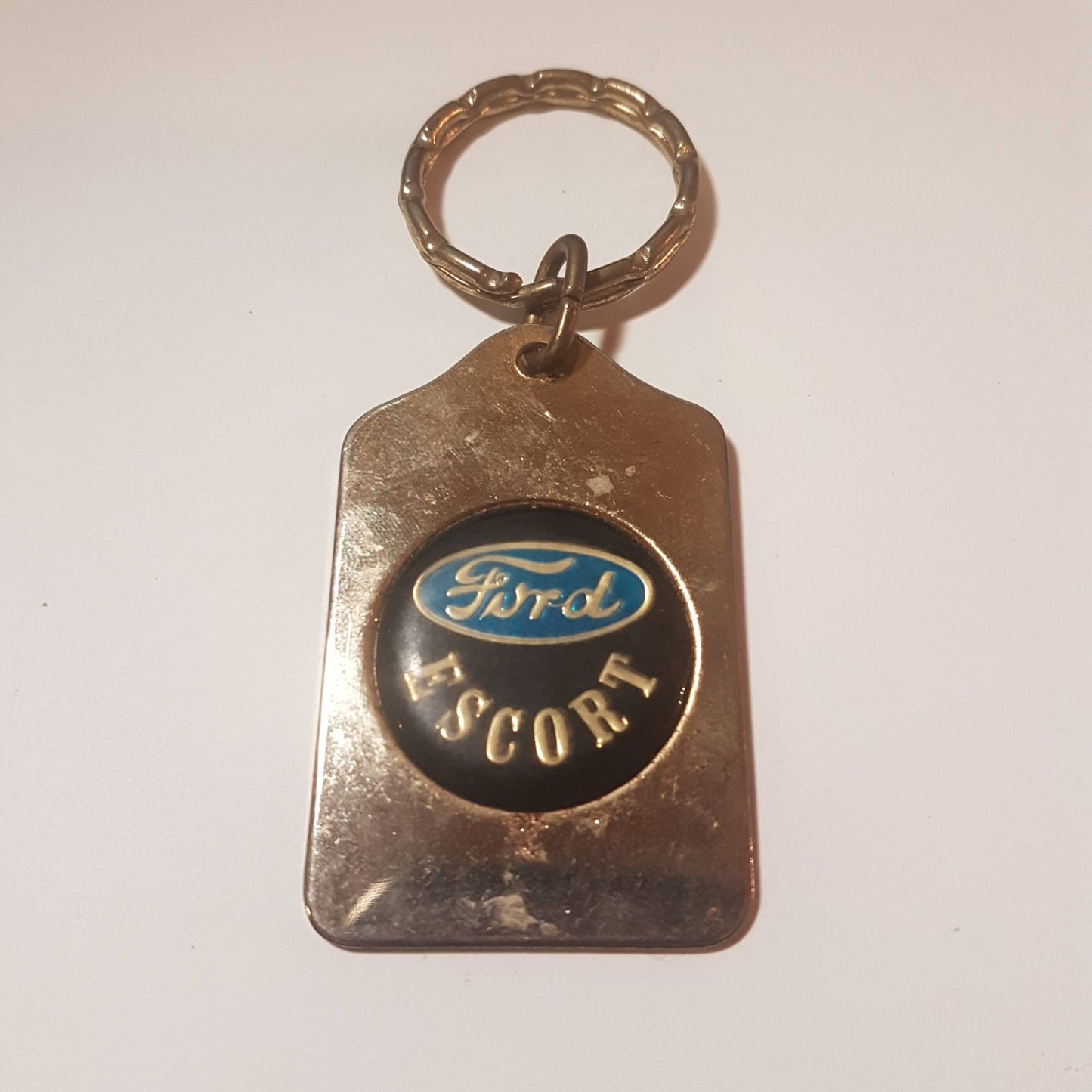 ford escort key chain keychain key fob keytag vintage automotove keychain gift collectible
