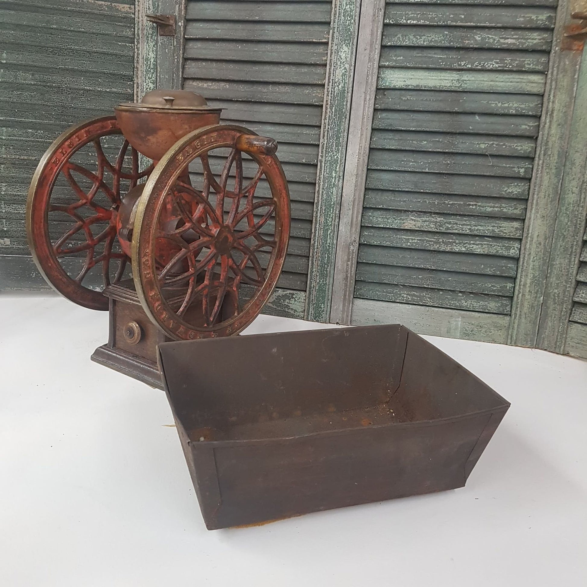 metal bin storage box industrial design garden harvest basket