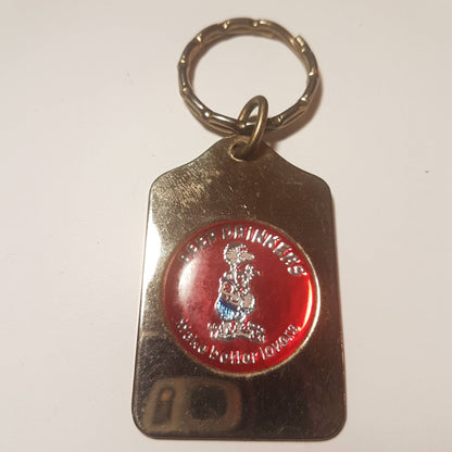 beer drinker make better lovers keychain key tag