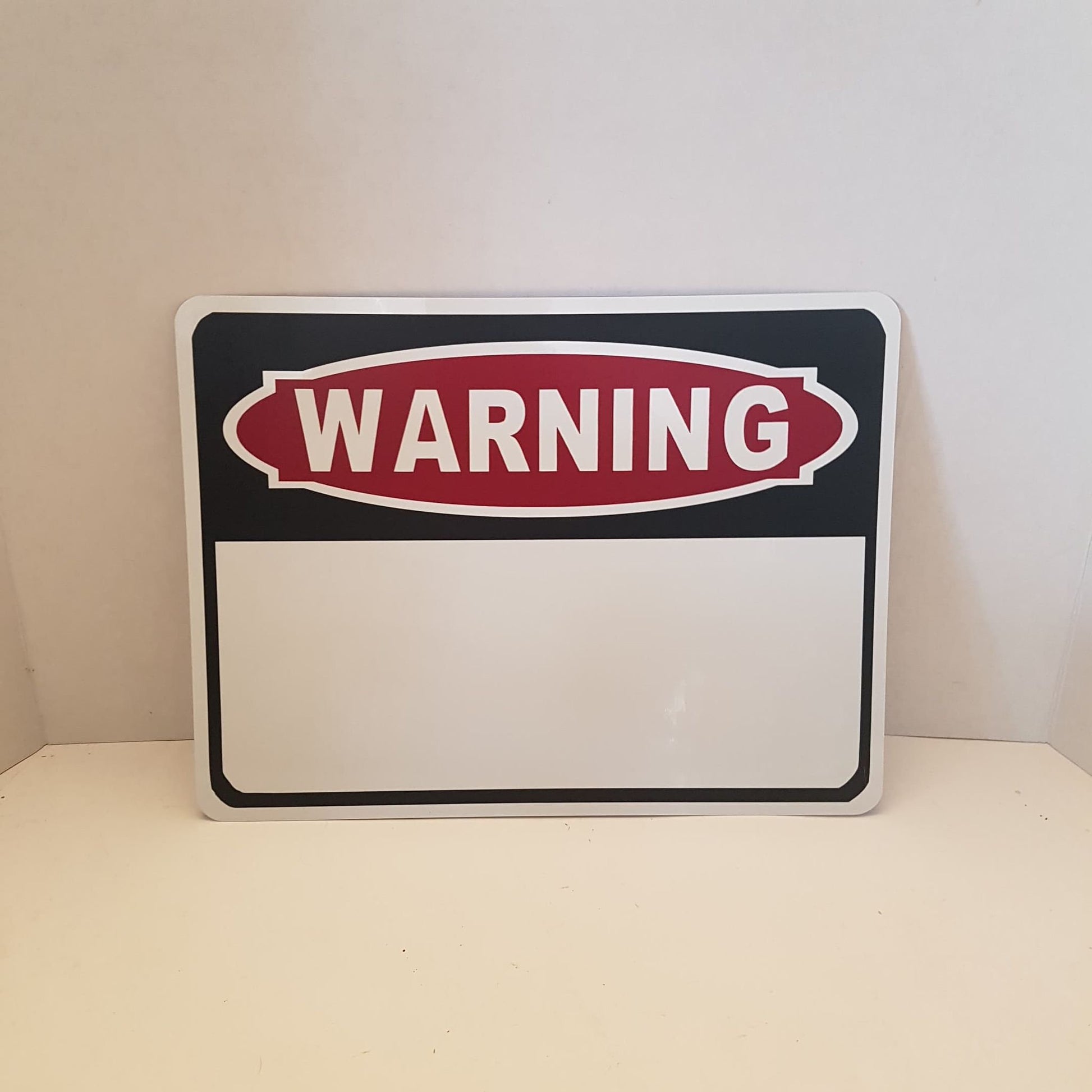warning sign add you own warning / threat
