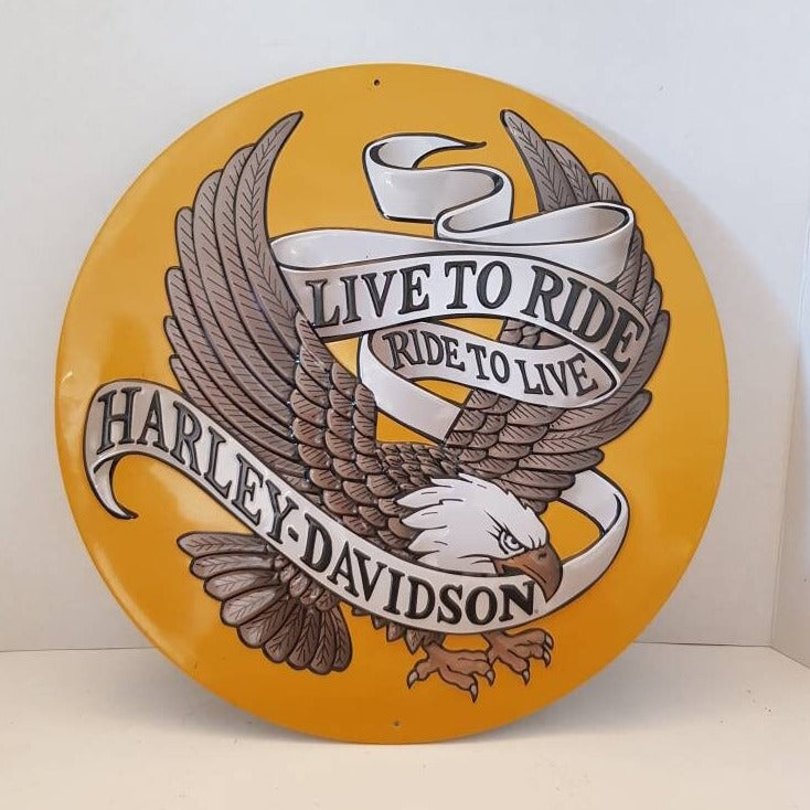 harley davidson metal sign