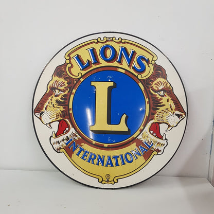 sign lions club international 30 in