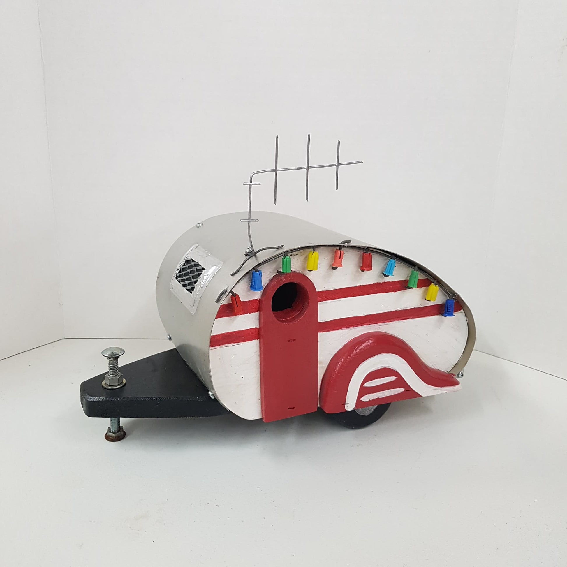 birdhouse camper reclaimed folk art