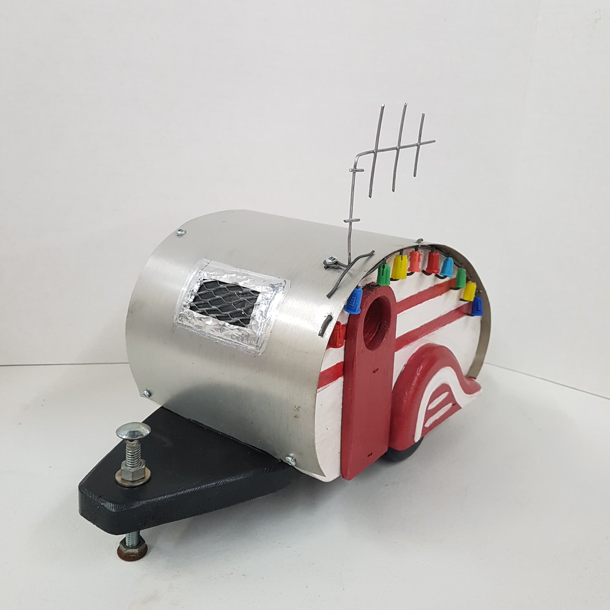 birdhouse camper reclaimed folk art