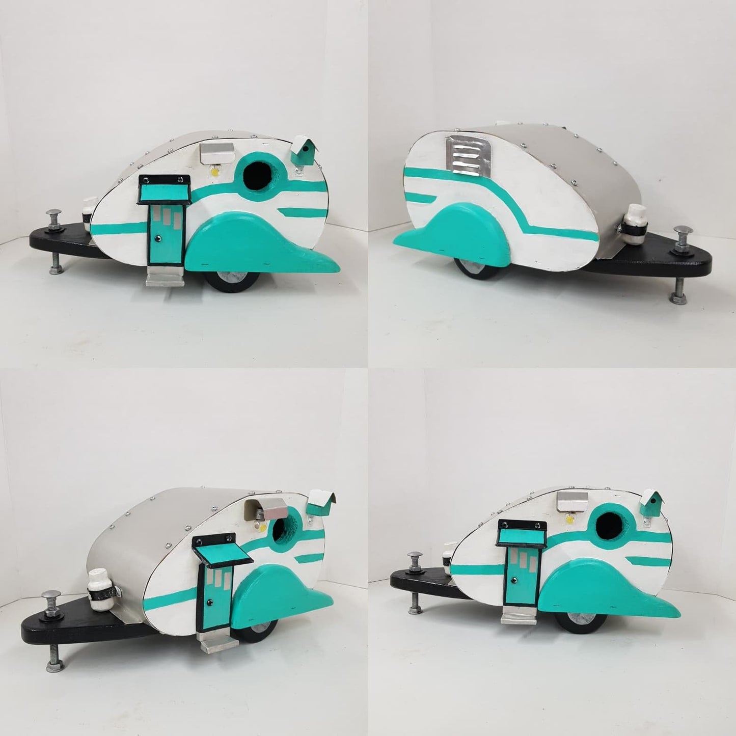 folk art bubble camper birdhouse