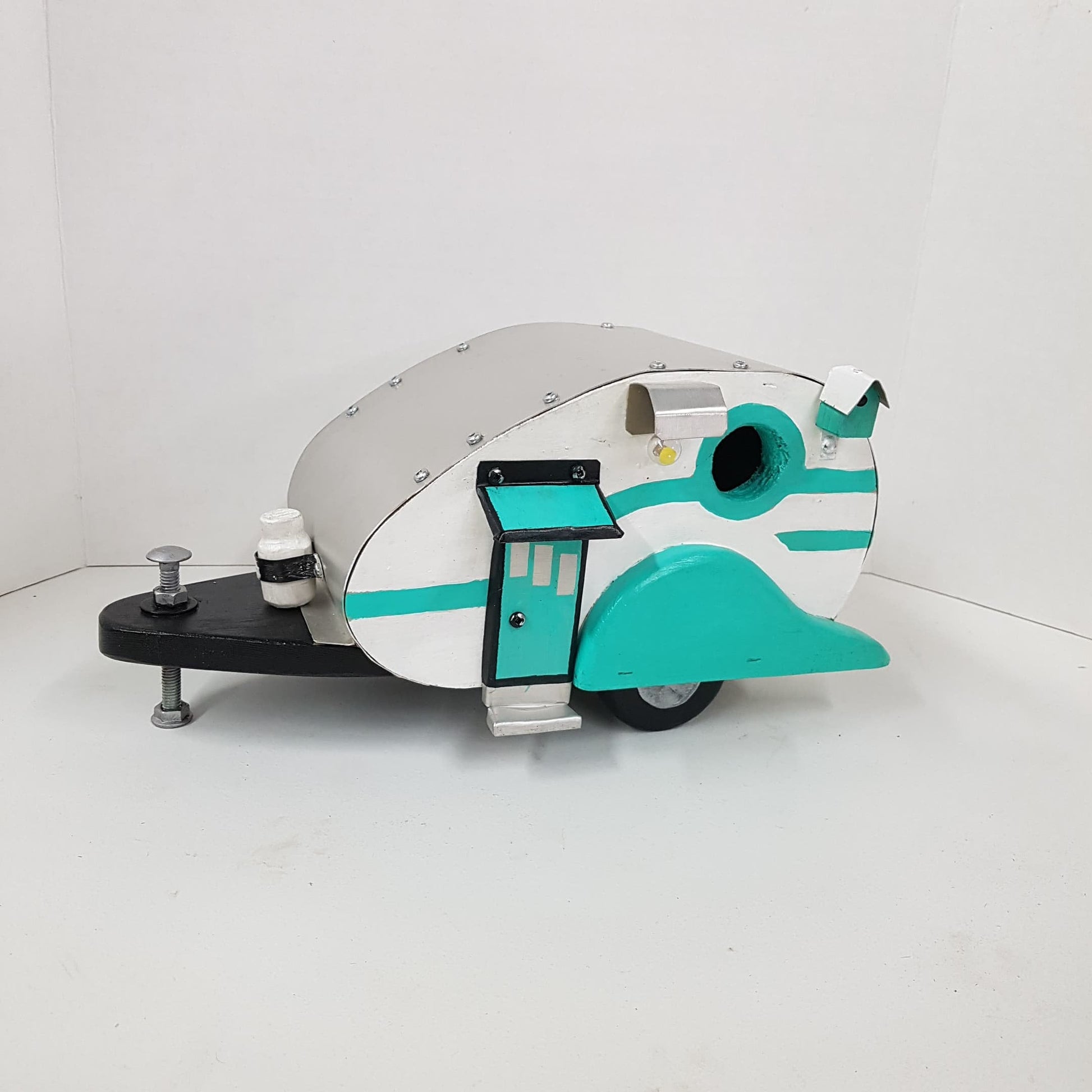 folk art bubble camper birdhouse