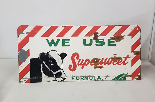 antique tin farm sign supersweet feeds great chippy look