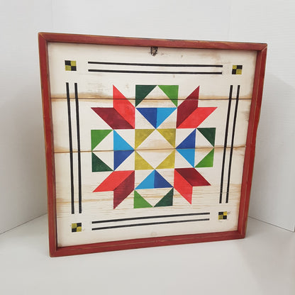 barn square quilt square rustic farm decor