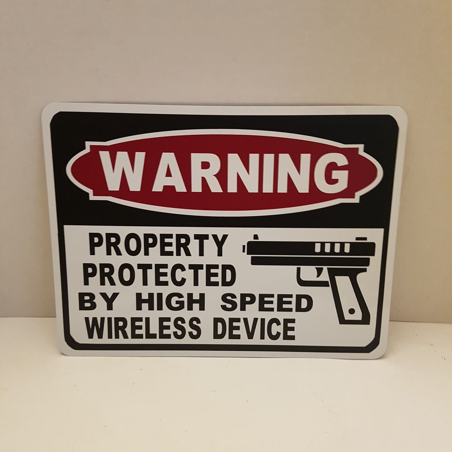 warning property protected by high speed wireless device