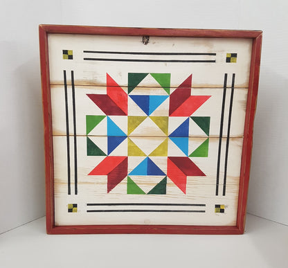 barn square quilt square rustic farm decor