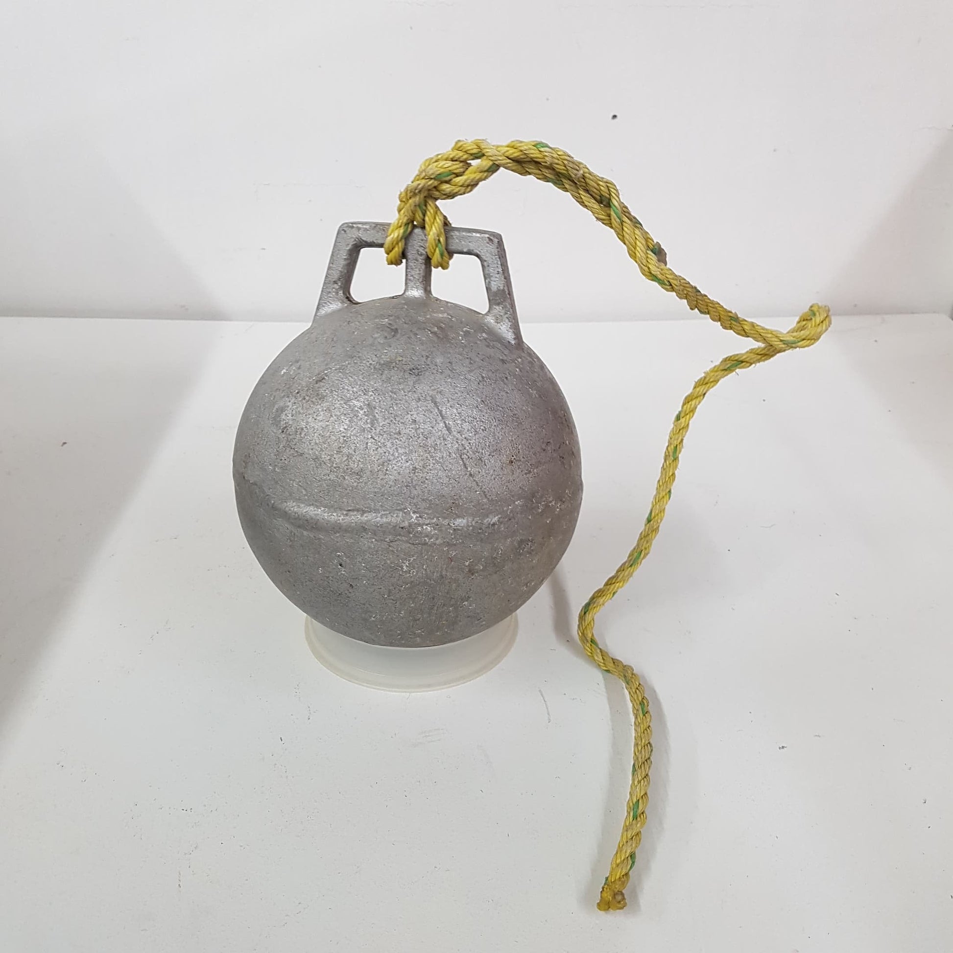 antique nautical fishing buoy / float newfoundland / maine lobster fishing the webster deep water float