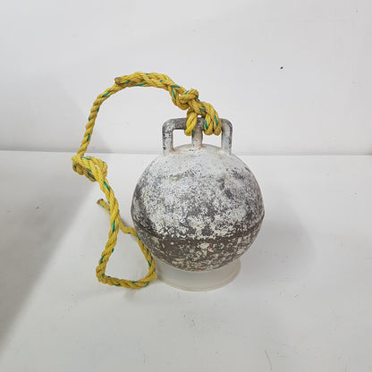 antique nautical fishing buoy / float newfoundland / maine lobster fishing