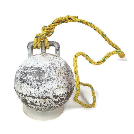 antique nautical fishing buoy / float newfoundland / maine lobster fishing