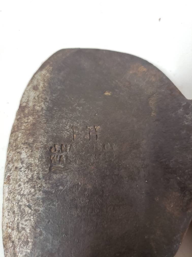 tapered blood hewing hatchet steel head wooden handle