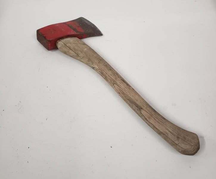 fireman axe steel head wooden handle