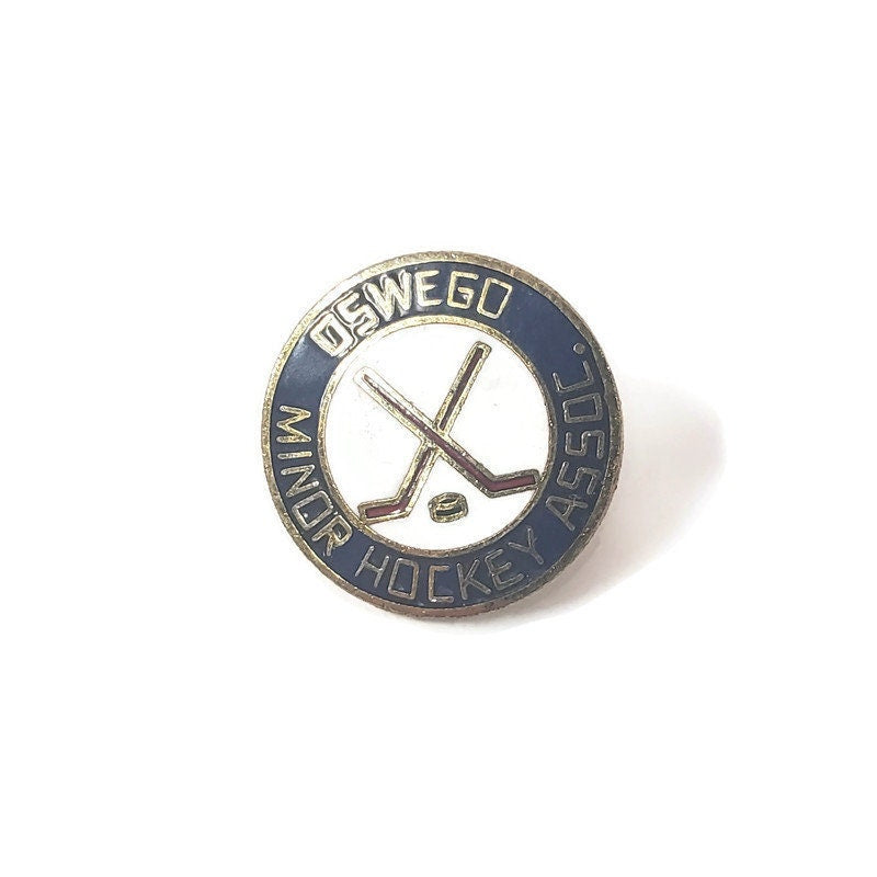 minor hockey association oswego lapel pin