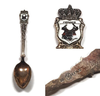 spoon monaco collectible souvenir spoon collection travel keepsake