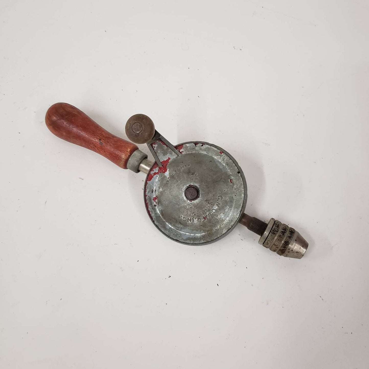 hand crank drill vintage carpentry hand tools