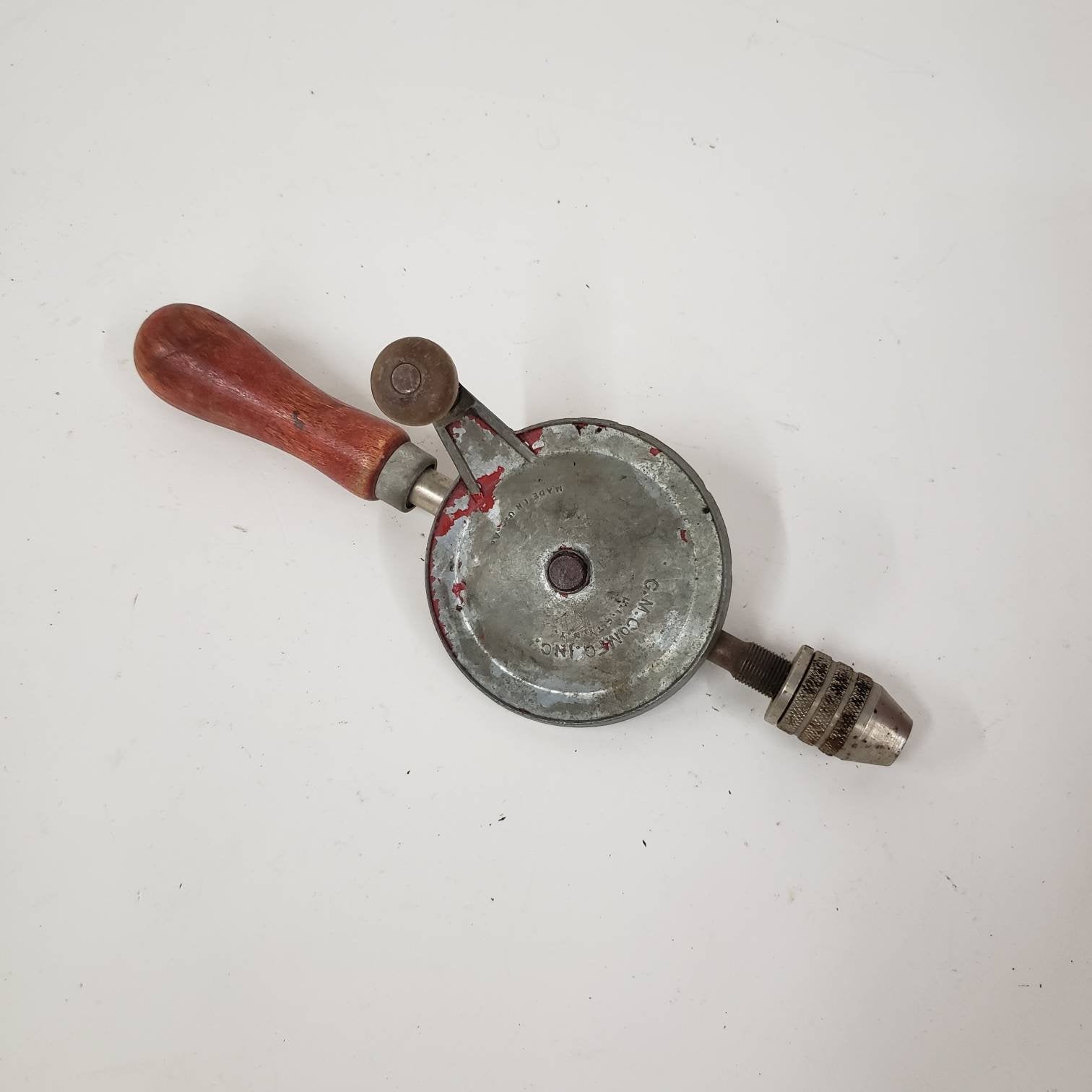 hand crank drill vintage carpentry hand tools