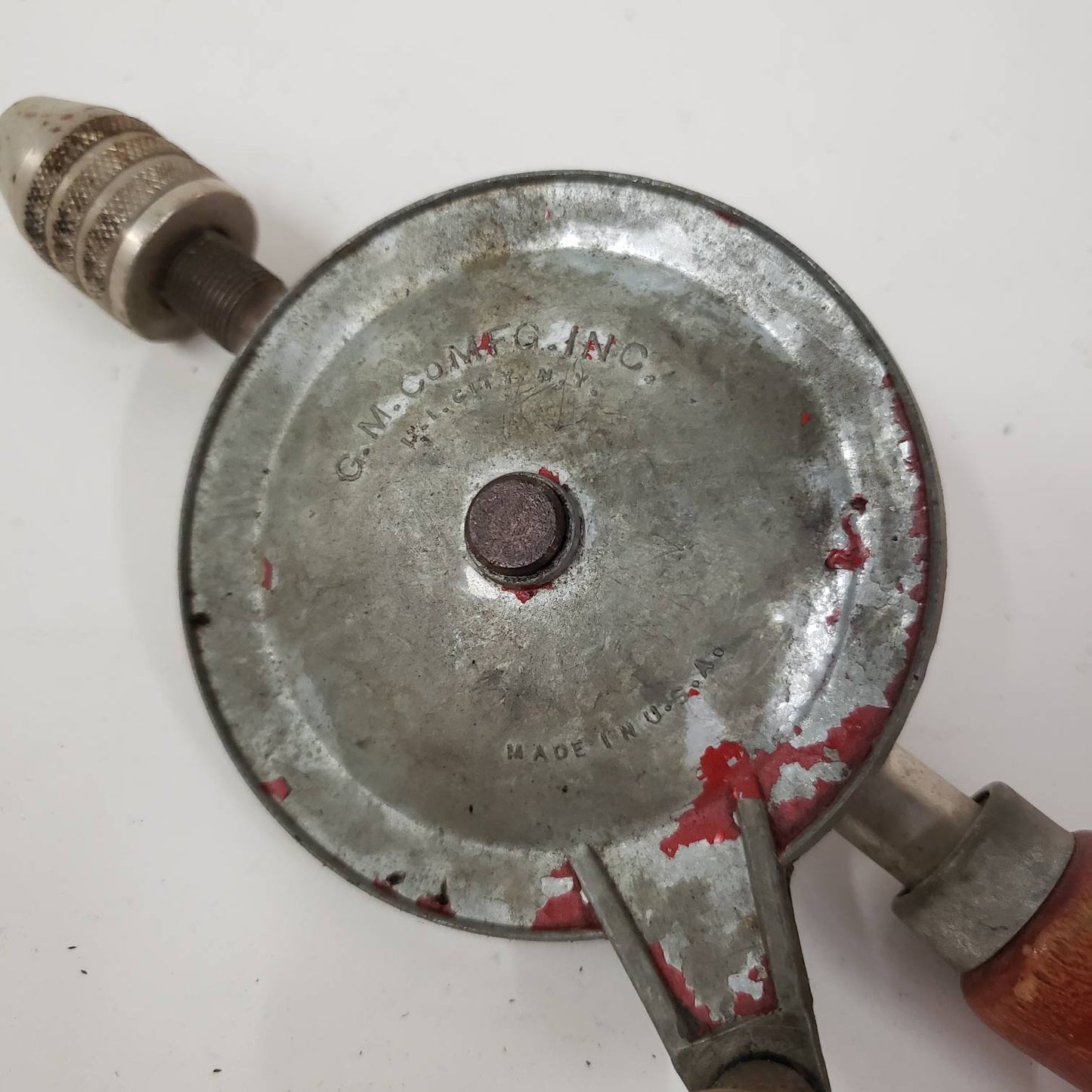 hand crank drill vintage carpentry hand tools