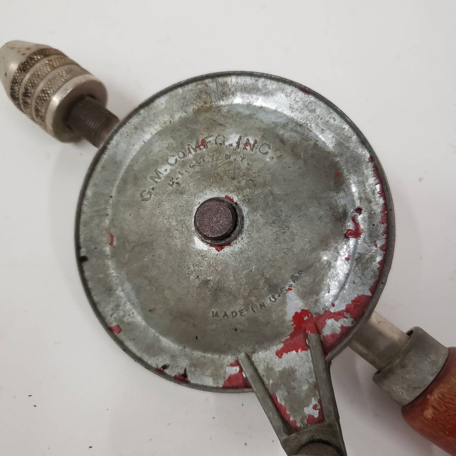 hand crank drill vintage carpentry hand tools