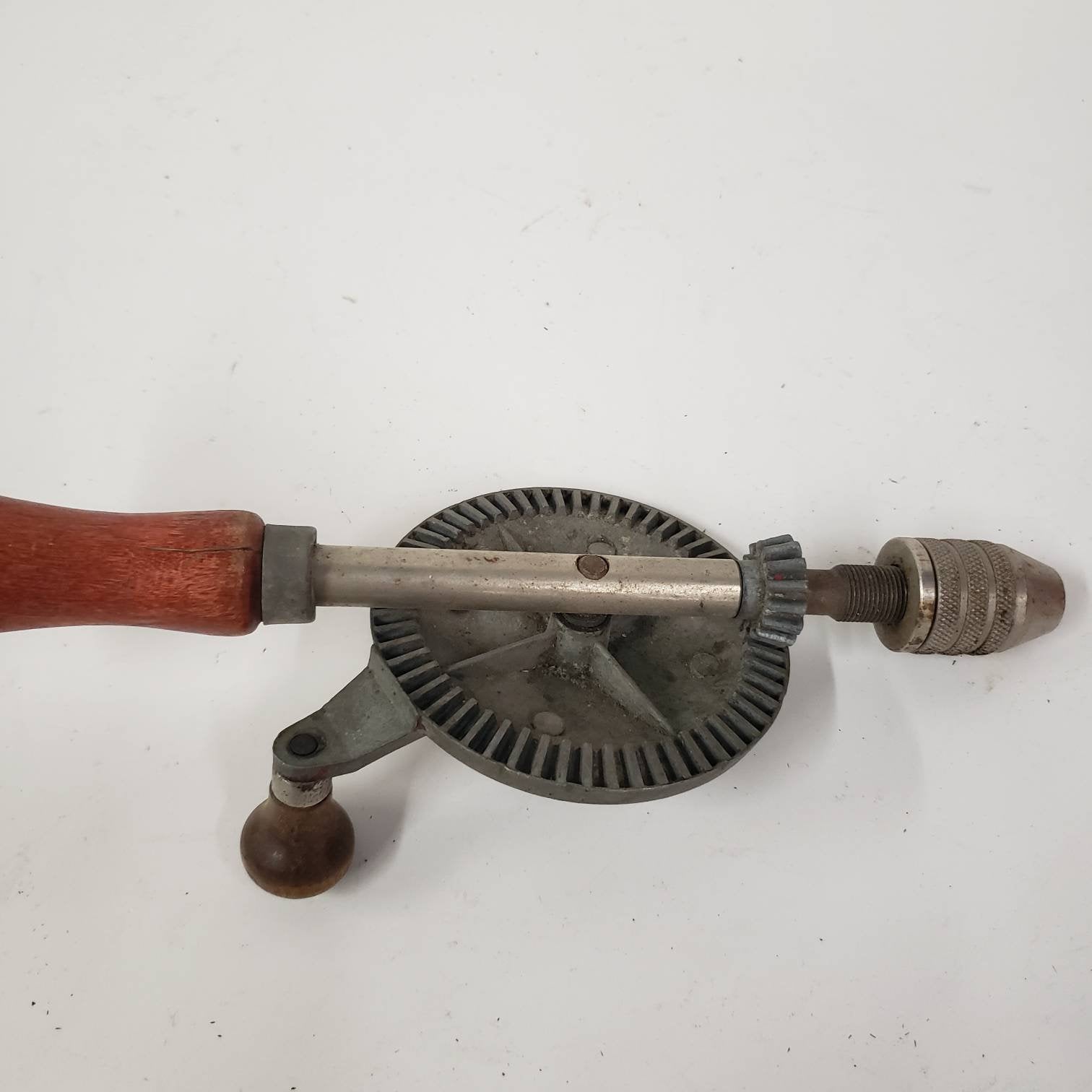 hand crank drill vintage carpentry hand tools