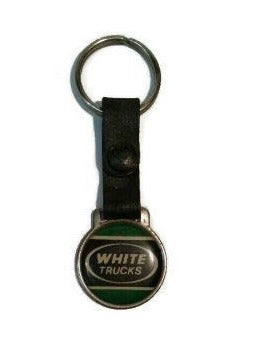 white trucks key chain keychain key fob keytag vintage automotove keychain gift collectible