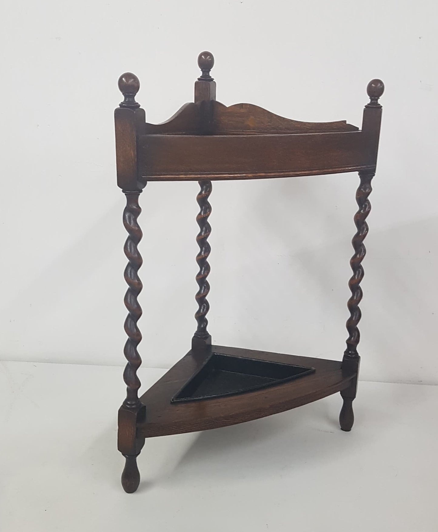 mission oak umbrella stand arts & crafts