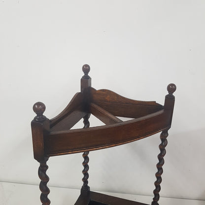 mission oak umbrella stand arts & crafts