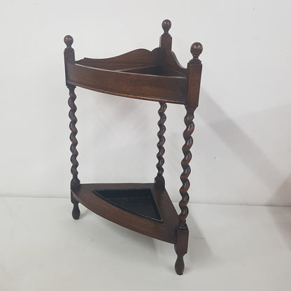 mission oak umbrella stand arts & crafts