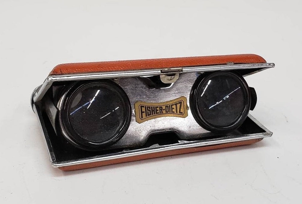 fisher dietz binoculars folding pocket magnifying birdwatching