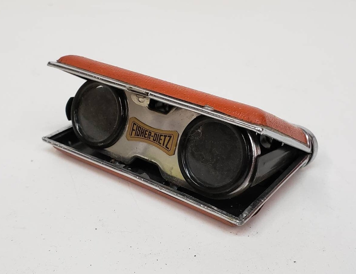 fisher dietz binoculars folding pocket magnifying birdwatching