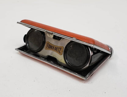 fisher dietz binoculars folding pocket magnifying birdwatching