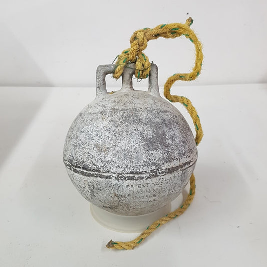 antique nautical fishing buoy / float newfoundland / maine lobster fishing made by phillips deep sea model