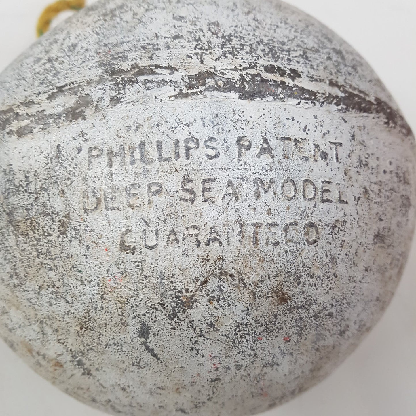 antique nautical fishing buoy / float newfoundland / maine lobster fishing made by phillips deep sea model