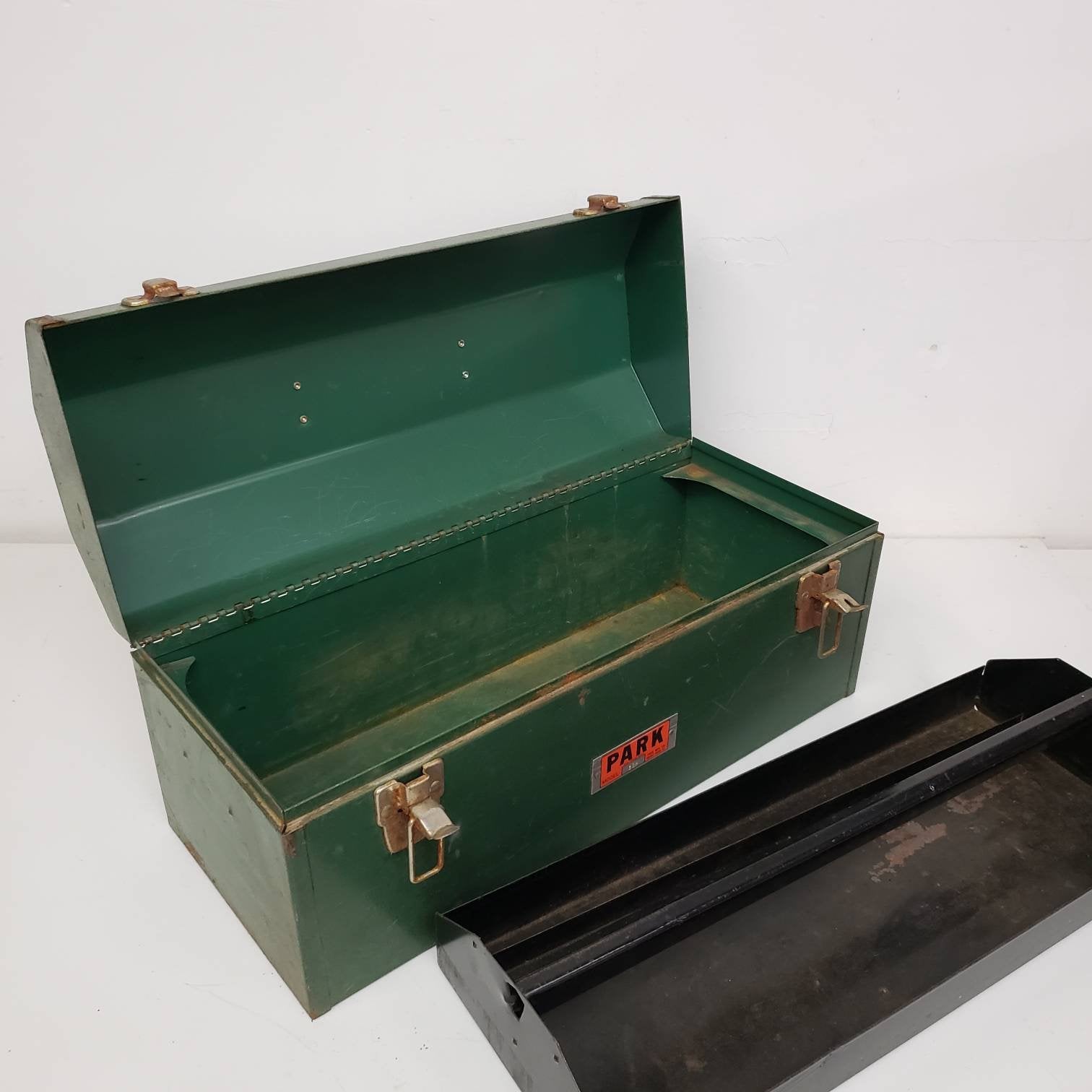 vintage machinist toolbox tombstone style park tool box
