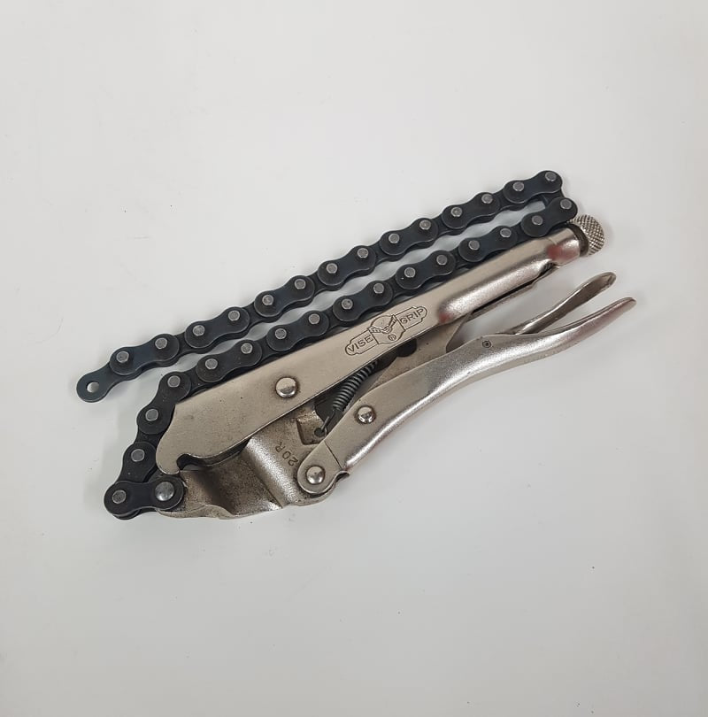 vise-grip 20 r locking chain wrench pipe clamp u.s.a.