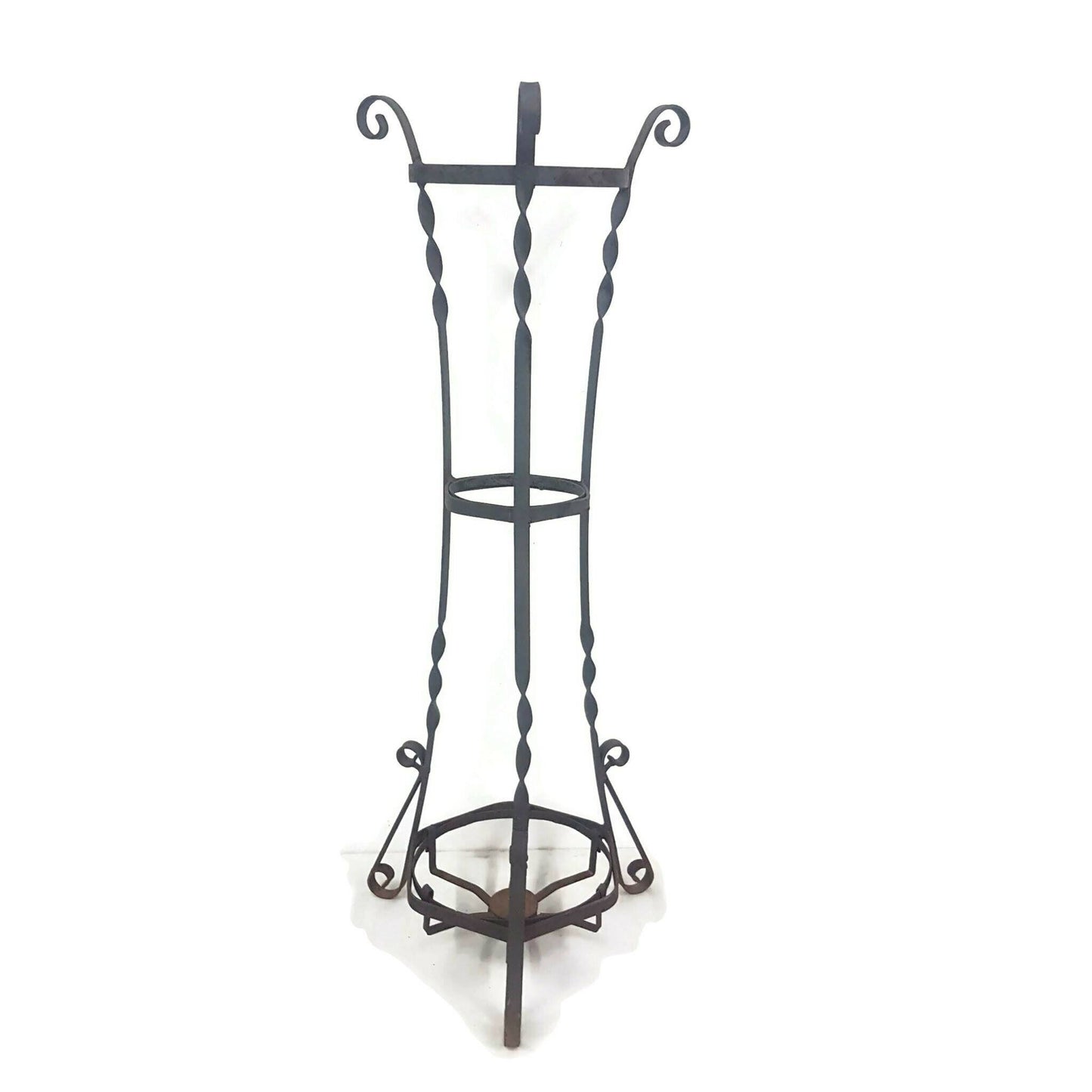 hand forged iron plant stand / umbrella holder