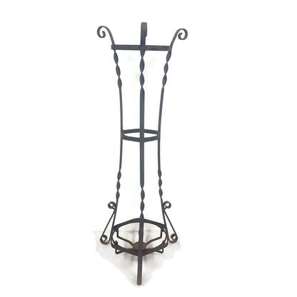 hand forged iron plant stand / umbrella holder