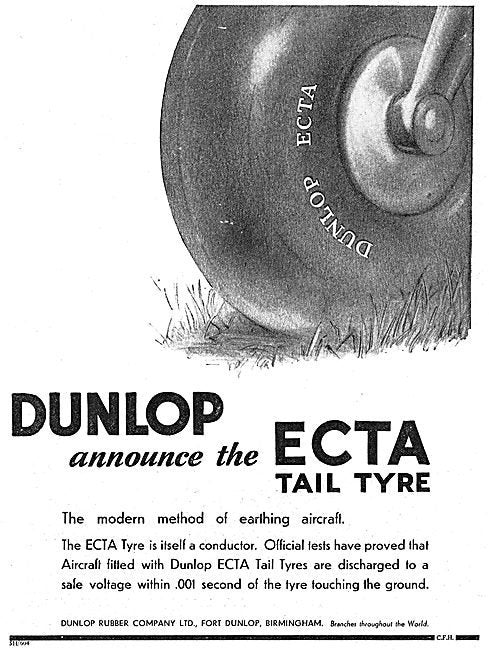 dunlop ecta airplane landing gear wheel
