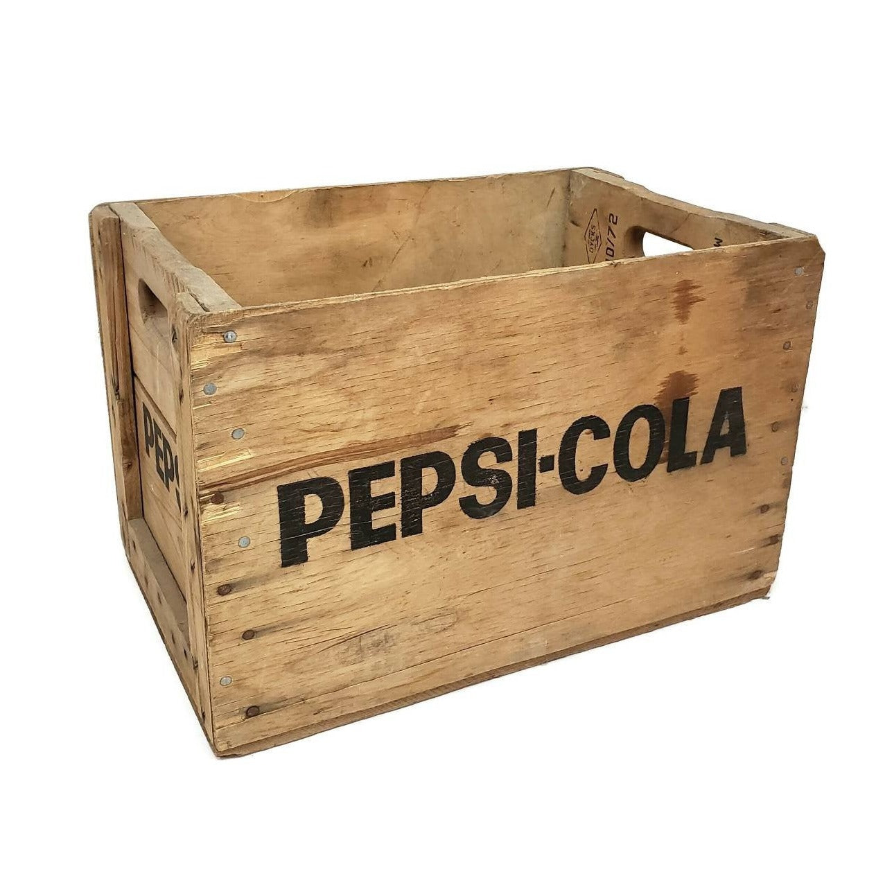 pepsi cola crate vintage wooden soda delivery box