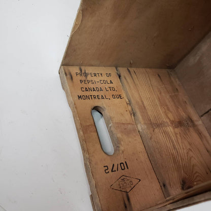 pepsi cola crate vintage wooden soda delivery box