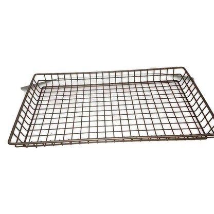 wire basket large vintage industrial large flat wire basket wire bread basket
